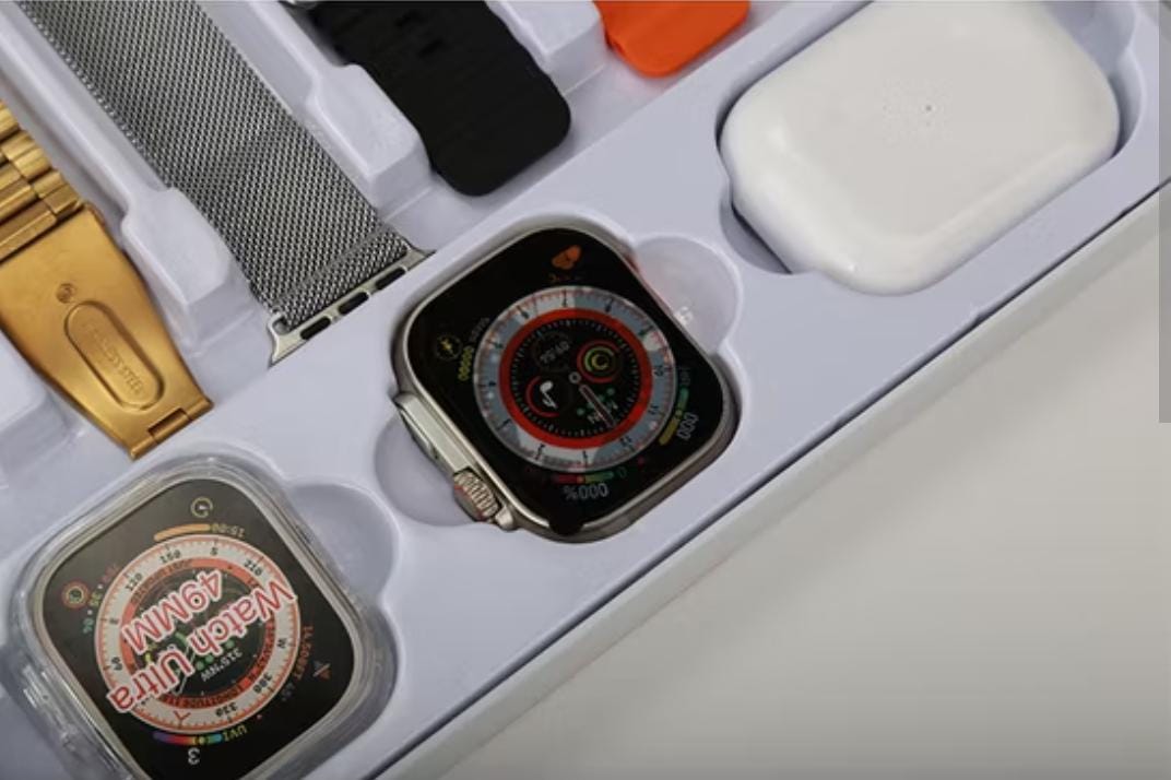 Smart Watch Ultra U.S.E | 9 8 in 1 Strap with Free Airpods