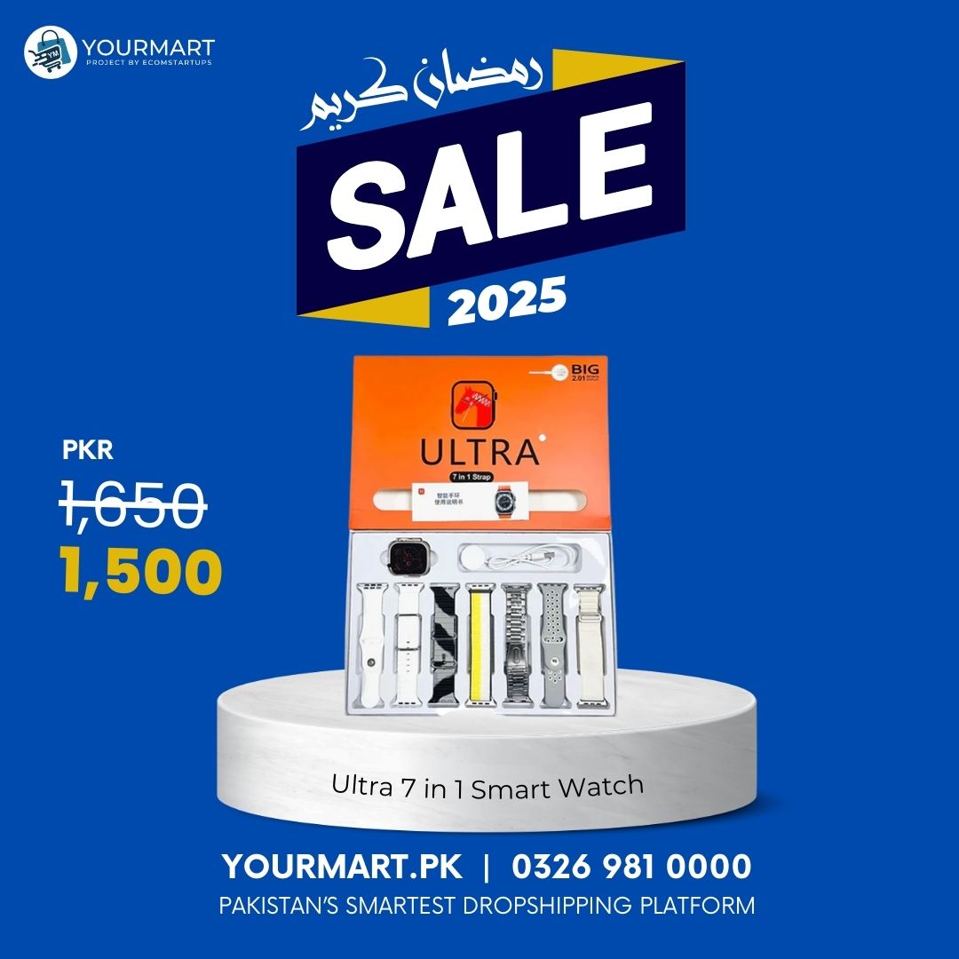 ⌚ Ultra 7-in-1 Strap Smartwatch – Style Meets Smart Performance