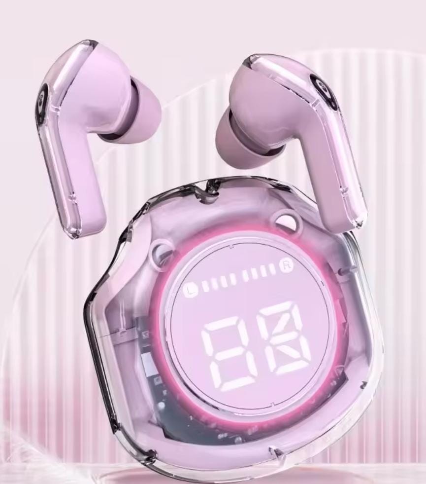 Air 39 Transparent  Earbuds – Touch Control, 7H Playtime, LED Display