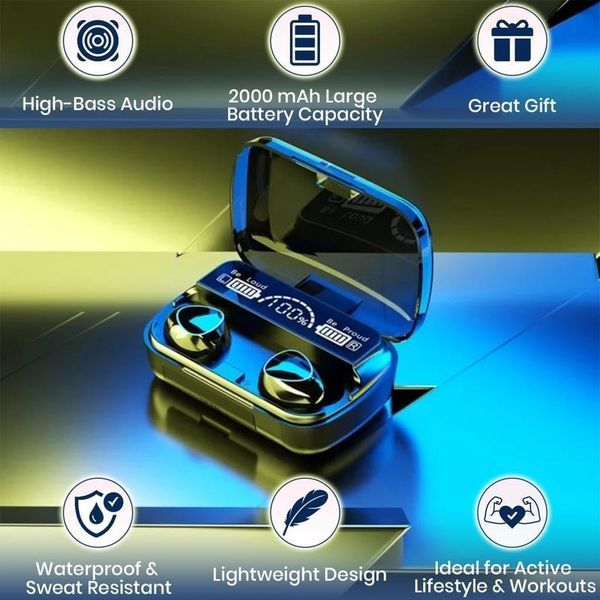 M10 Dynamic  Earbuds – Touch Control, 8H Playtime